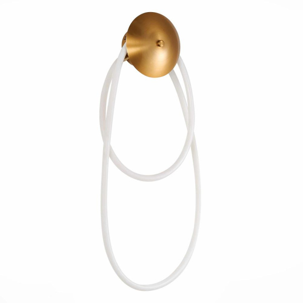 SL6102.301.30 Светильник настенный ST-Luce Латунь/Белый LED 1*30W 4000K SAGRATO