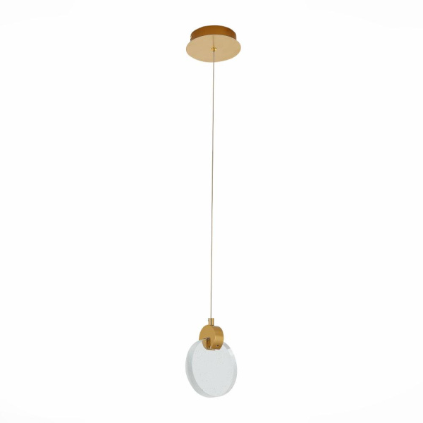 SL6104.203.01 Подвес ST-Luce Золотистый/Прозрачный,С пузырьками воздуха LED 1*3W 3000K Montecelio