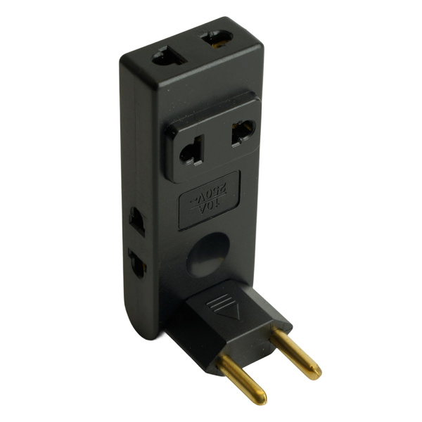 Разветвитель сетевой 4-местный б/з STEKKER ADP10-24-22, 250В, 10A, черный