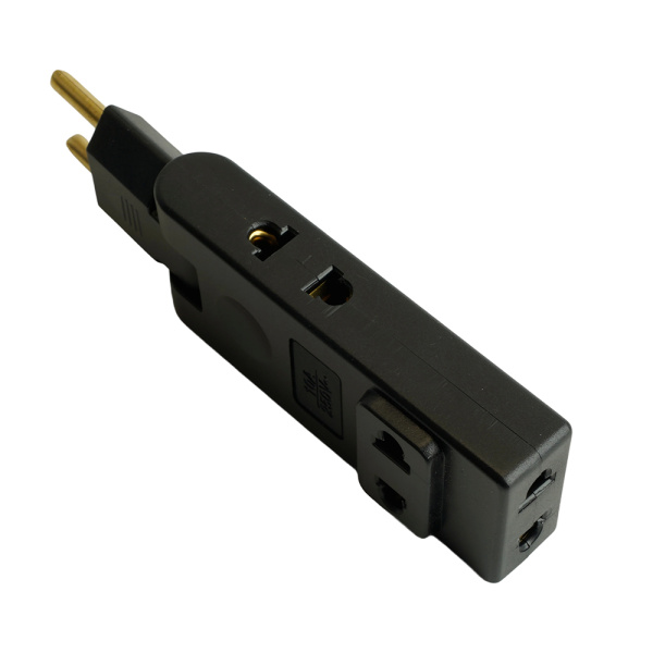 Разветвитель сетевой 4-местный б/з STEKKER ADP10-24-22, 250В, 10A, черный