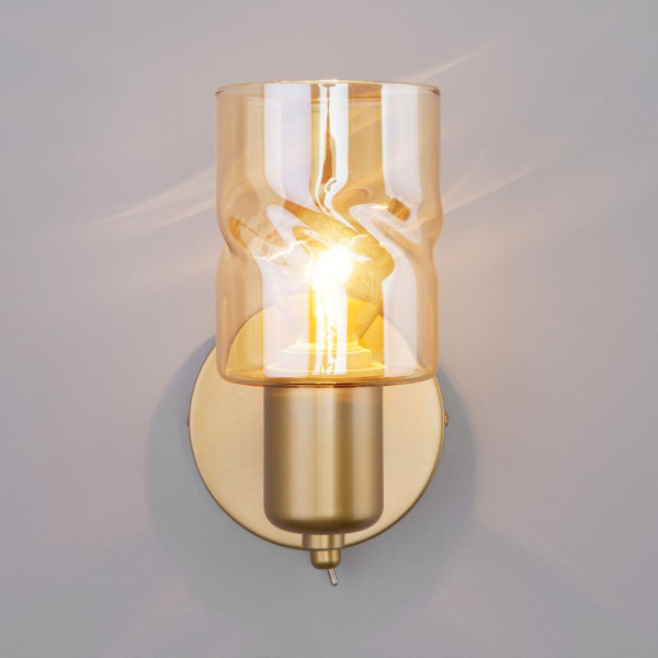 Настенный светильник со стеклянными плафонами 20120/1 перламутровое золото