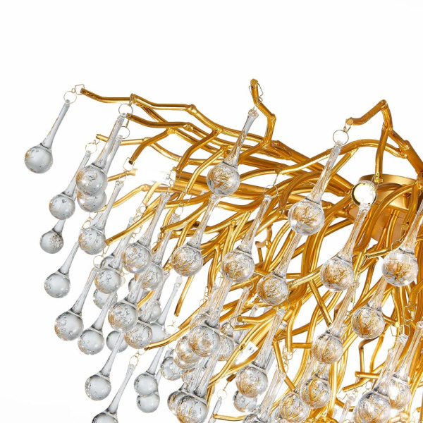 SL1651.202.10 Люстра потолочная ST-Luce Золотистый/Золотистый G9 10*5W ANZIO