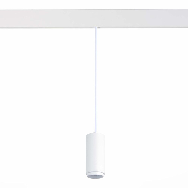 ST357.543.06 Магнитный трековый светильник подвесной ZOOM Белый LED 1*6W 4000K 667Lm Ra>80 10-60° IP20 D60xH120 48V SKYLINE 48