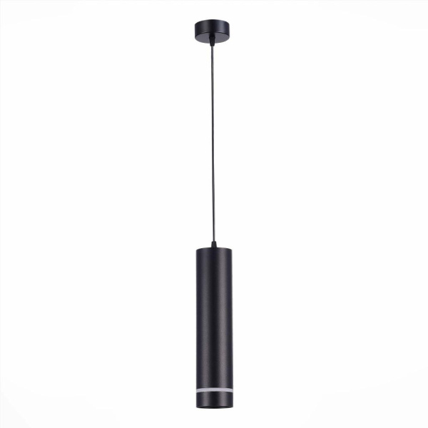 ST115.433.12 Светильник подвесной Черный LED 1*12W 3000K 936Lm Ra>90 120° IP20 D80xH300 165-265V Подвесные светильники