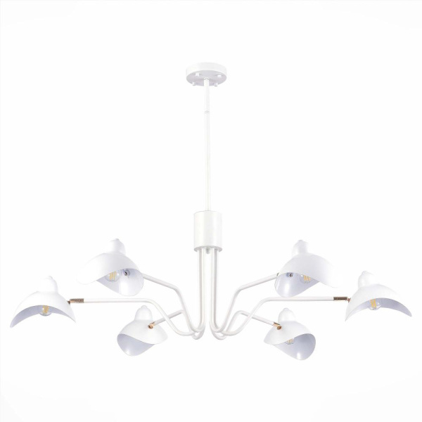 SL1801.513.06 Люстра подвесная ST-Luce Белый/Белый E14 6*60W MINNE