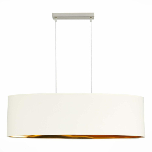 SLE300563-03 Светильник подвесной Никель/Белый, Серебристый E27 3*40W BRESCIA