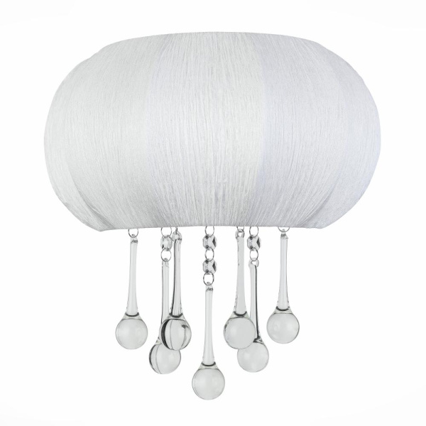 SL350.051.02 Бра ST-Luce Хром/Белый, Прозрачный E14 2*40W PREFERITA