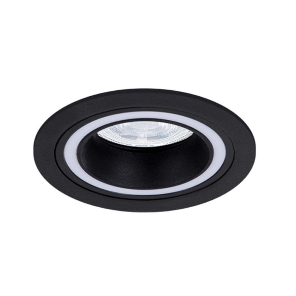 A2464PL-1BK Светильник потолочный встраиваемый IMAI для MR16 Ø92x27мм черный IP20 монтаж Ø82мм