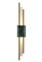 Бра Crystal Lux CARTA AP6W LED GREEN/BRASS