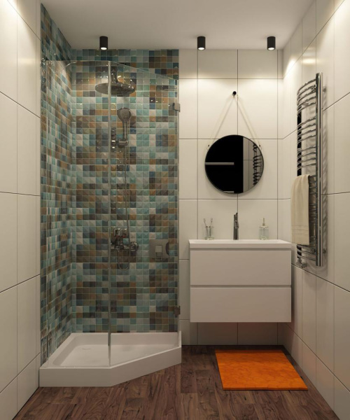 DK3007-BK Накладной светильник влагозащ., IP 44, 15 Вт, GU10, черный, алюминий