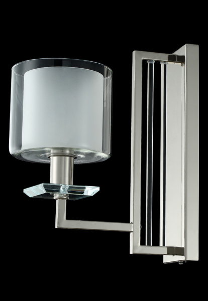 Бра Crystal Lux NICOLAS AP1 NICKEL/WHITE