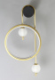Бра Crystal Lux RODRIGO AP20W LED BLACK/GOLD