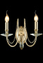 Бра Crystal Lux VICTORIA AP2 GOLD/AMBER