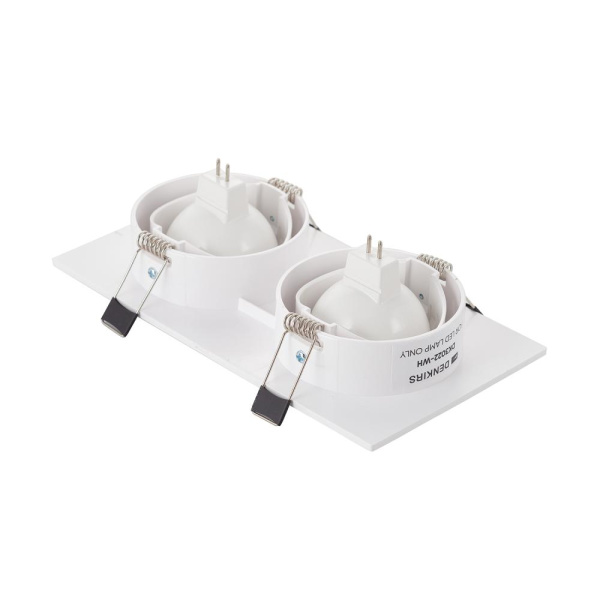 DK3022-WH Встраиваемый светильник, IP 20, 10 Вт, GU5.3, LED, белый, пластик