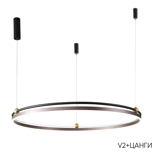 Люстра Crystal Lux FERNANDO SP88W LED COFFEE/BLACK