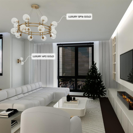Люстра Crystal Lux LUXURY SP16 GOLD