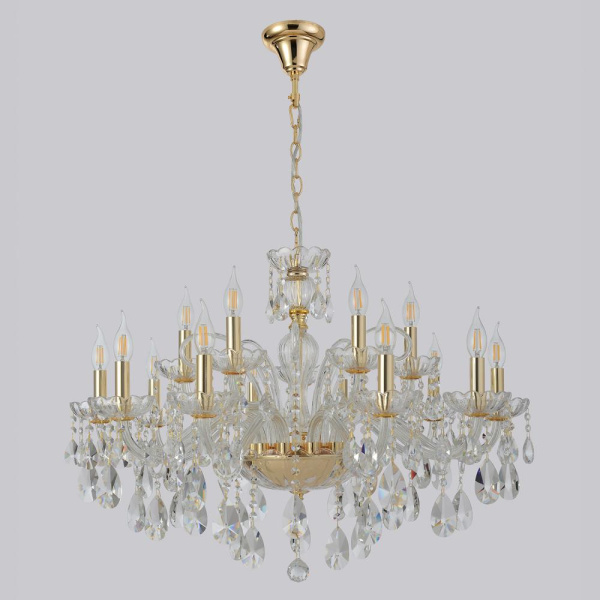 Люстра Crystal Lux MONICA SP10+5 GOLD