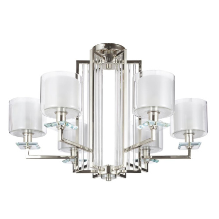 Люстра Crystal Lux NICOLAS SP-PL6 NICKEL/WHITE