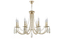 Люстра Crystal Lux VICTORIA SP8 GOLD/AMBER