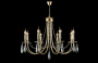 Люстра Crystal Lux VICTORIA SP8 GOLD/AMBER
