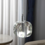 Светильник подвесной Crystal Lux BOX SP1 CHROME/TRANSPARENT
