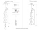 Светильник подвесной Crystal Lux IRIS SP1 B TRANSPARENT