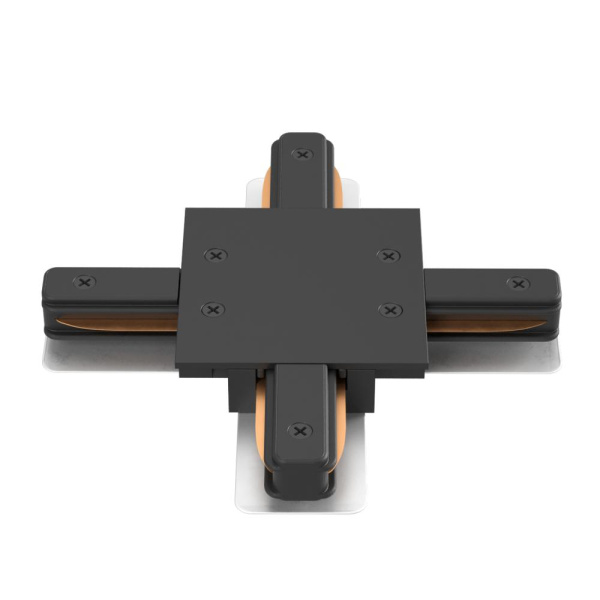 Соединитель X-образный (однофазный) для встраиваемого шинопровода Crystal Lux CLT 0.2211 04 BL