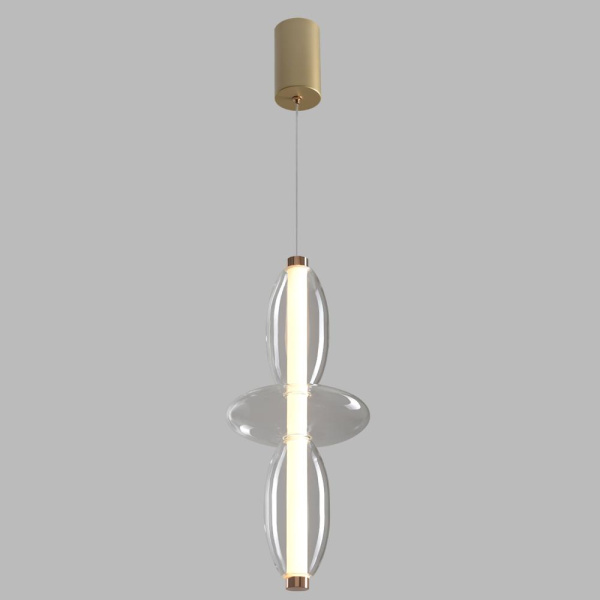 Светильник подвесной Crystal Lux QUASAR SP14W LED TRANSPARENT