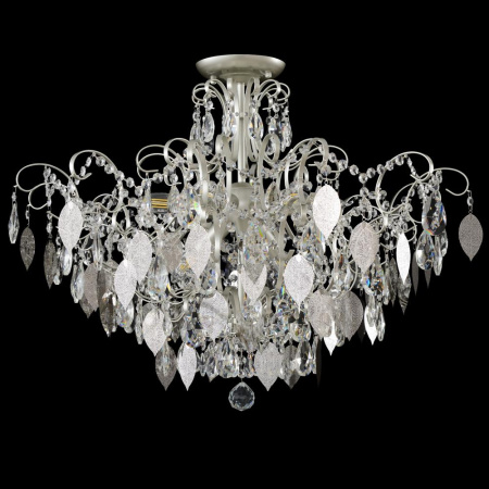 Светильник потолочный Crystal Lux ESMIRALDA PL9 SILVER