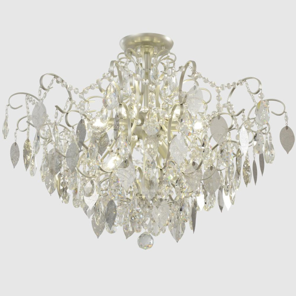 Светильник потолочный Crystal Lux ESMIRALDA PL9 SILVER