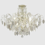 Светильник потолочный Crystal Lux ESMIRALDA PL9 SILVER