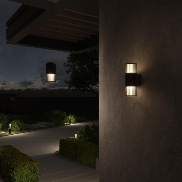 Светильник садово-парковый со светодиодами Entero черный 35189/H черный