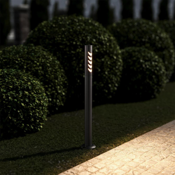 Светильник садово-парковый Smile 6w 3000K черный 35188/F