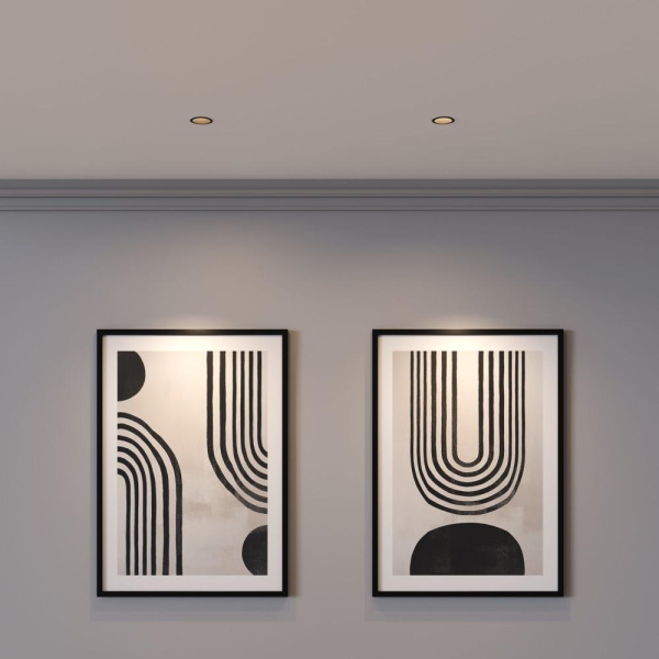 Светильник встраиваемый Side GU10 черный 25059/01