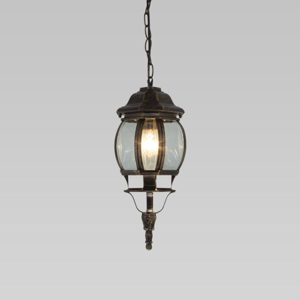 Уличный подвесной светильник IP33 GL 1001H черное золото