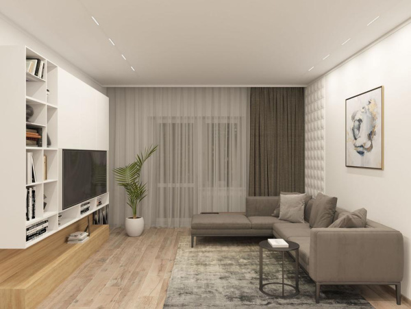 DK8001-WH Линейный светильник SMART LENS 9W DIM 3000K-6000K белый