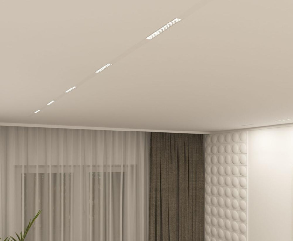 DK8001-WH Линейный светильник SMART LENS 9W DIM 3000K-6000K белый