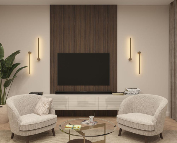 DK5010-SG Бра 600 мм, 3000К, IP20, 5 Вт, матовое золото