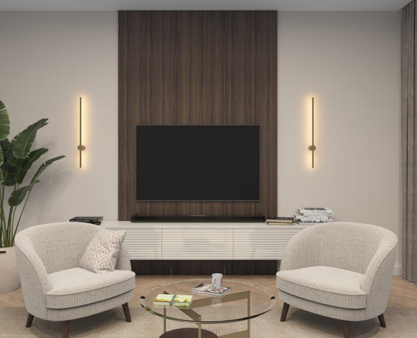 DK5012-SG Бра 800 мм, 3000К, IP20,7 Вт, матовое золото