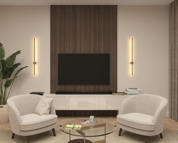 DK5014-SG Бра 1000 мм, 3000К, IP20, 12 Вт, матовое золото