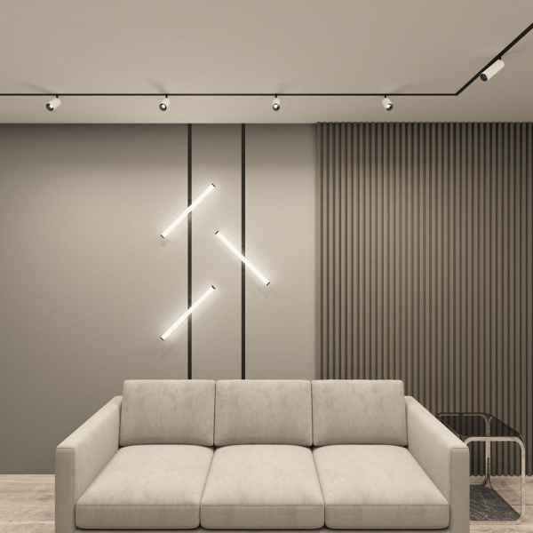 DK8040-BW+BK Акцентный светильник SMART SPOT 9W DIM 3000K-6000K, черный с белым, алюминий