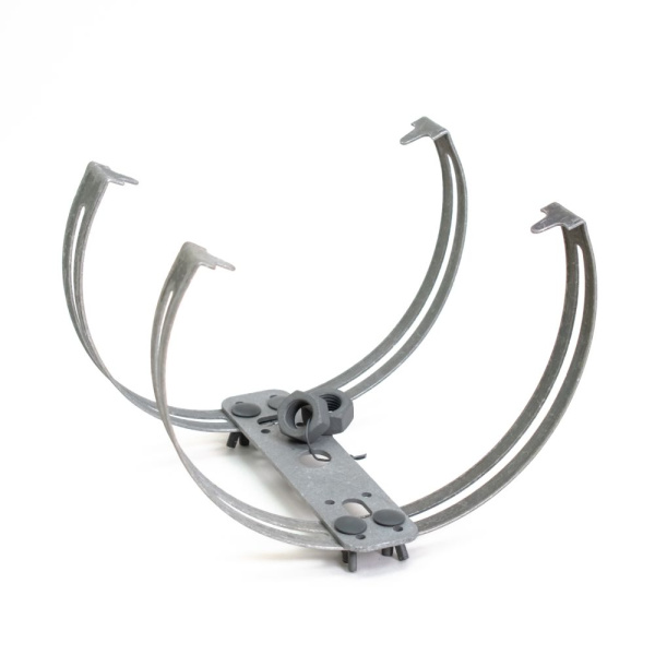 Держатель молниеприёмника на круглый конёк двойной TDZ Промрукав