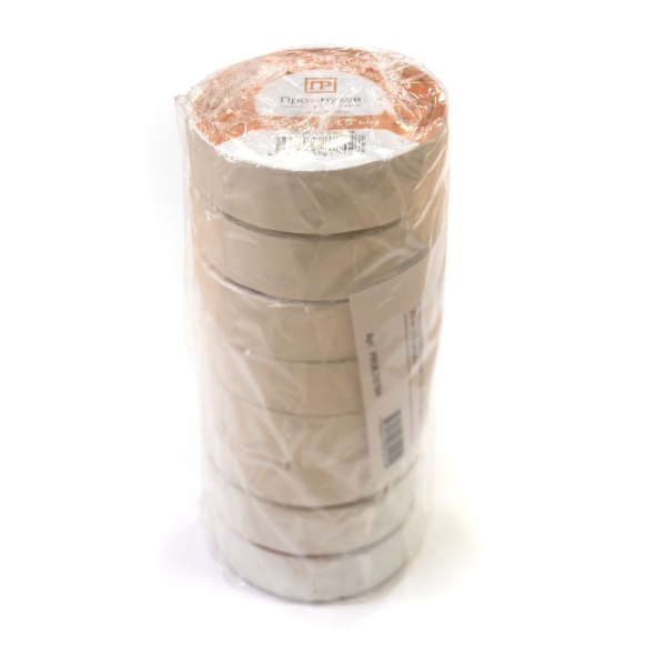 Изолента ПВХ белая 0,15 x 19 мм х 20 м Промрукав