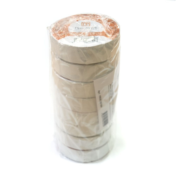 Изолента ПВХ белая 0,15 x 19 мм х 20 м (8 шт/уп) Промрукав