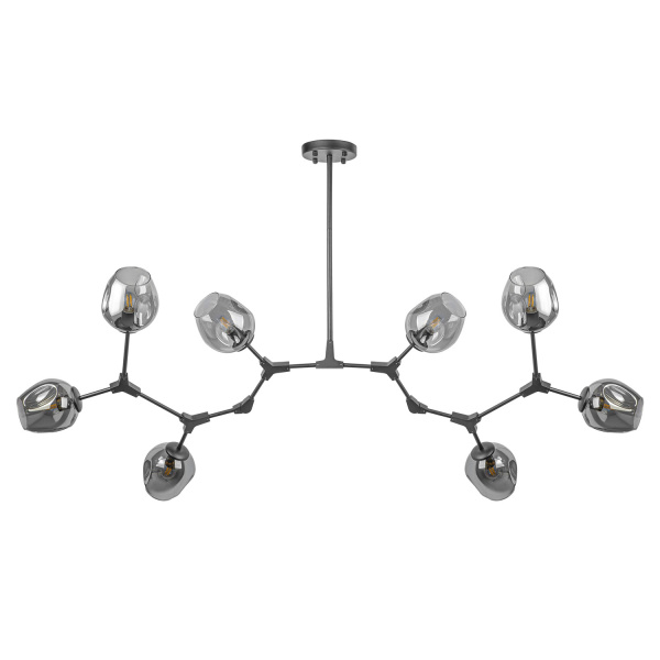 Люстра на штанге в стиле Лофт AM Group LOFT-8 BK