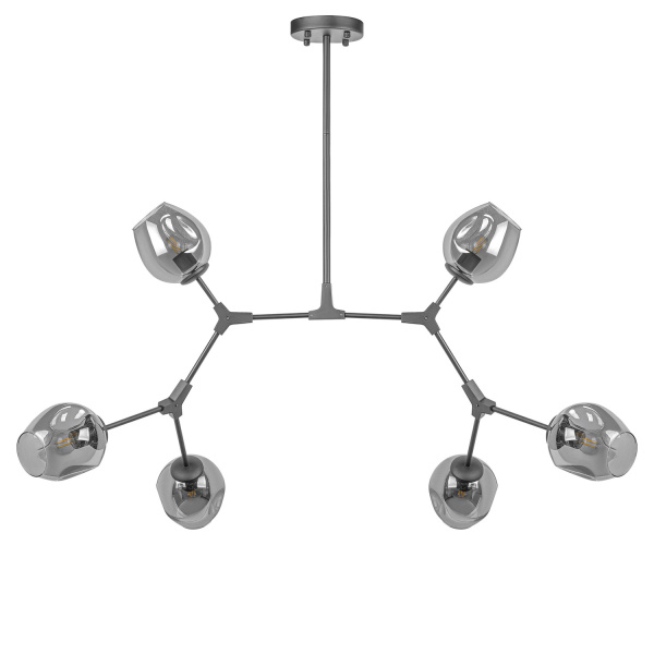 Люстра на штанге в стиле Лофт AM Group LOFT-6 BK