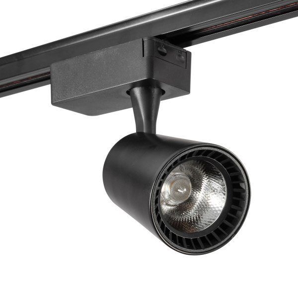 Однофазный трековый светильник светодиодный AM Group AM228 BK 4000K