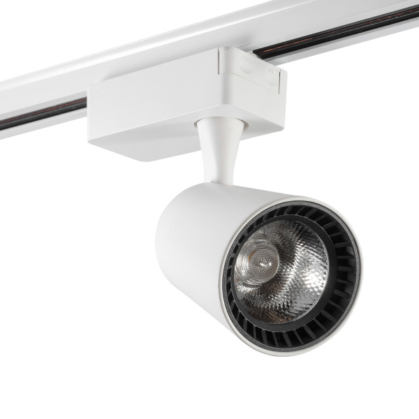Однофазный трековый светильник светодиодный AM Group AM228 WH 4000K