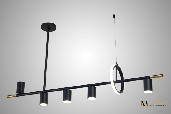 Светильник подвесной AM438 BK