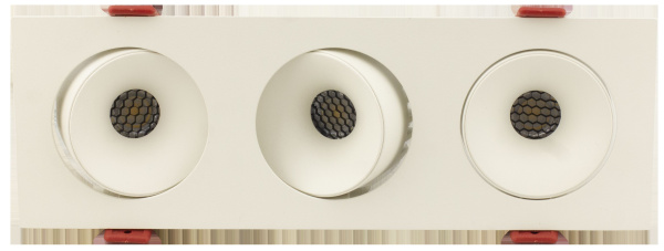 Светильник встраиваемый AM480-3 WH+WH цвет - белый (WH)